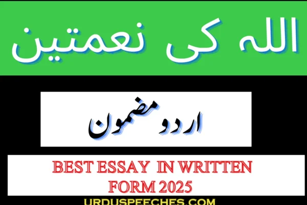 Allah ki Naimtain Essay in Urdu